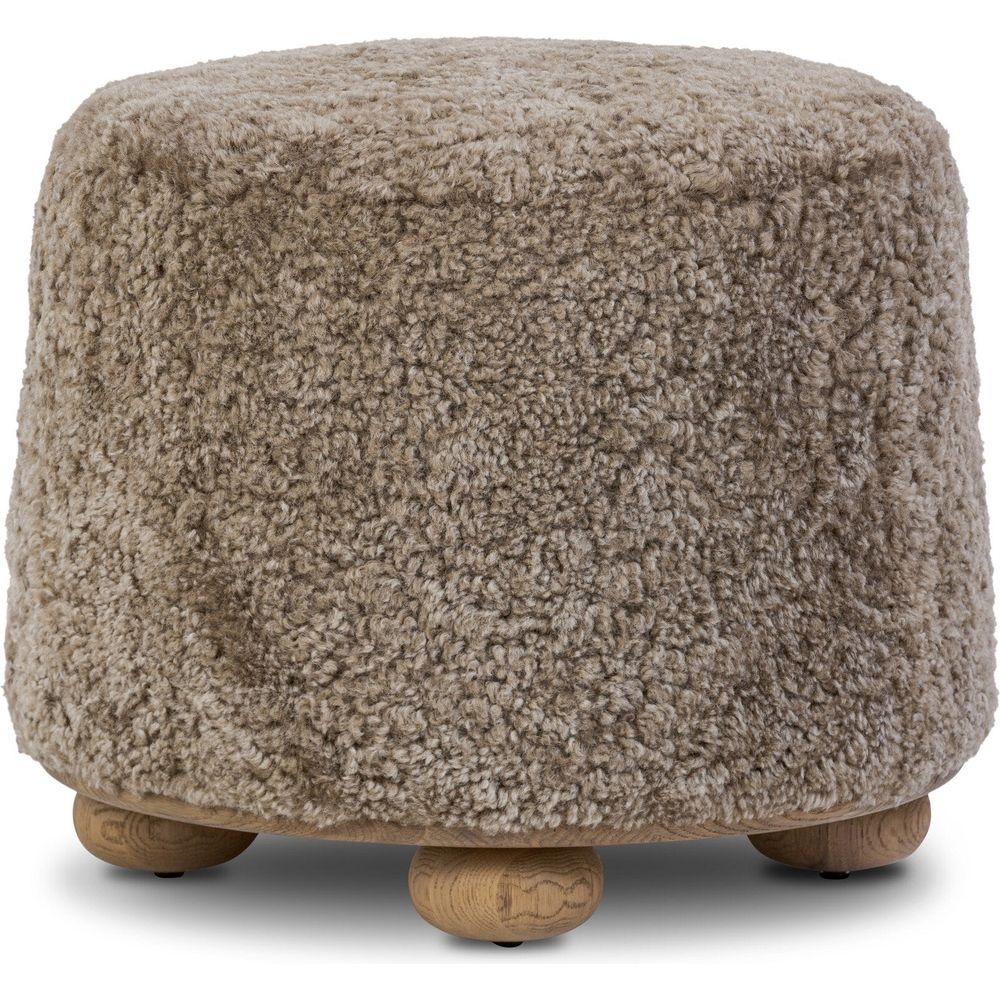 Stools & Ottomans Bilbury Ottoman - Taupe Shearling