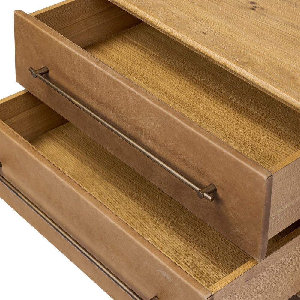 Stella Nightstand - Hazel Oak Veneer