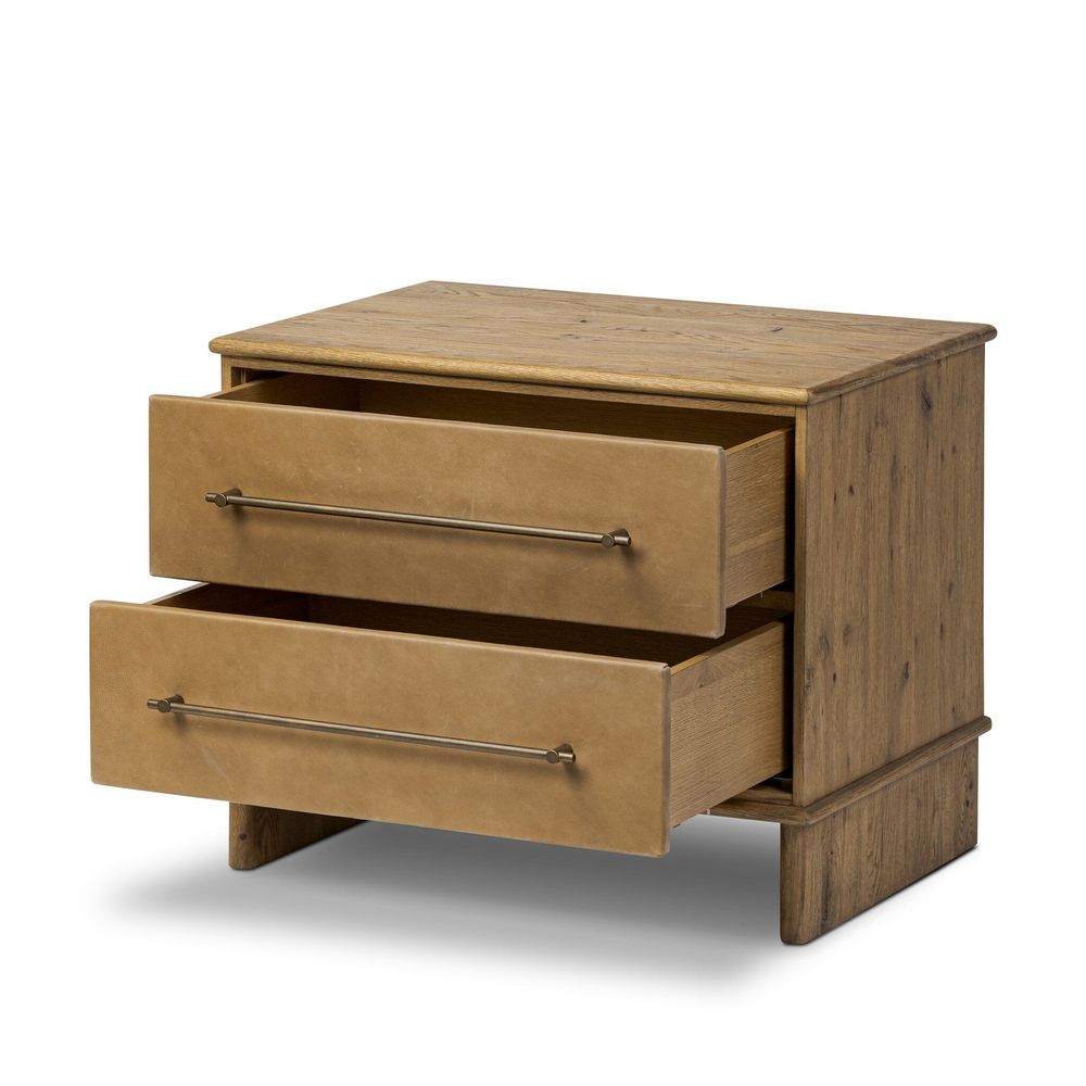 Stella Nightstand - Hazel Oak Veneer