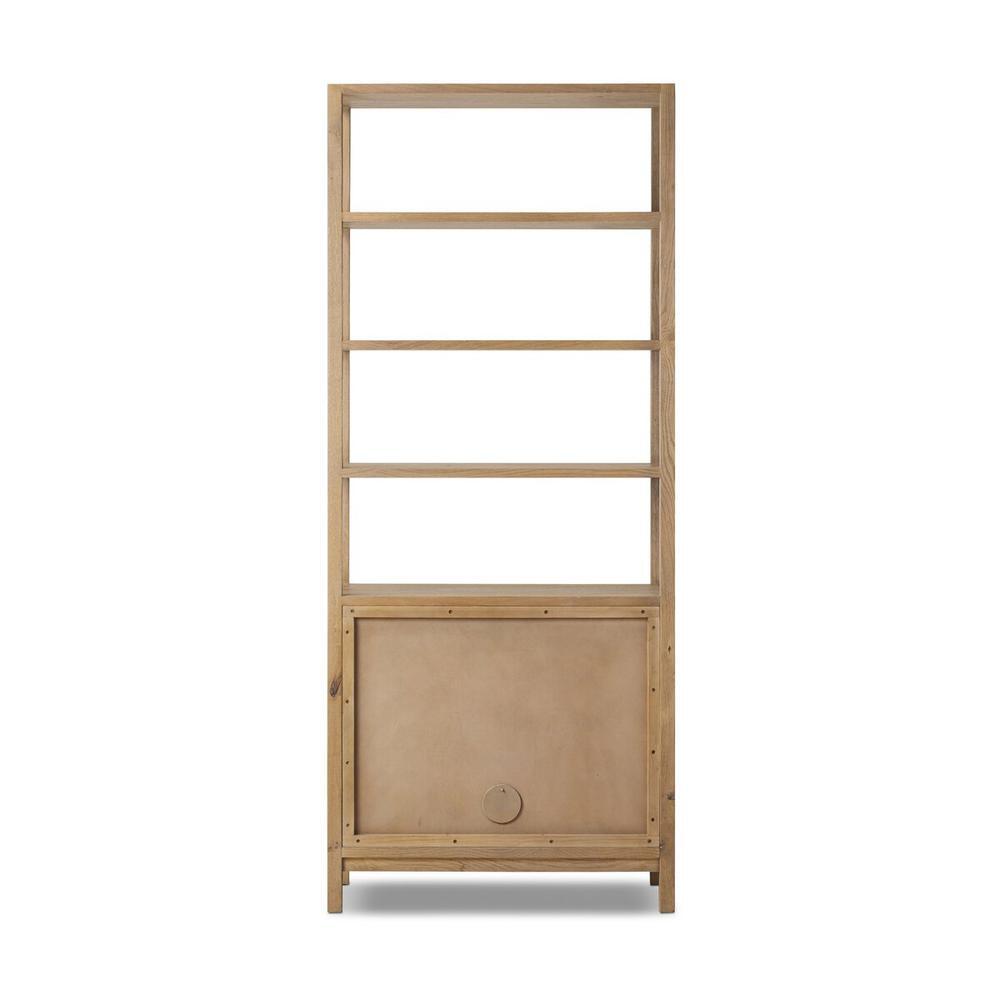 Tula Bookcase: Worn Oak - Worn Oak Veneer - Palermo Drift