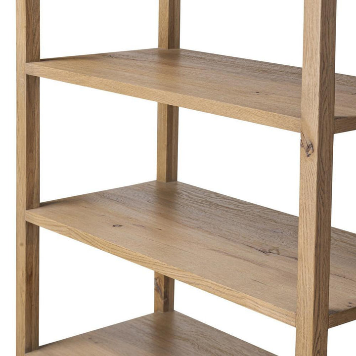 Tula Bookcase: Worn Oak - Worn Oak Veneer - Palermo Drift