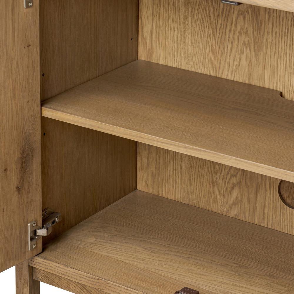 Tula Bookcase: Worn Oak - Worn Oak Veneer - Palermo Drift