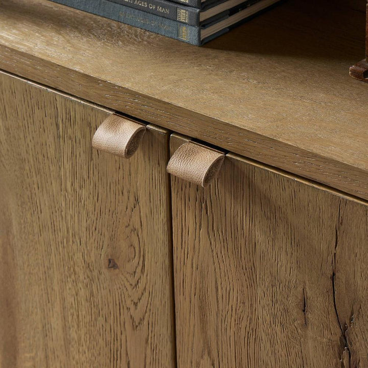 Tula Bookcase: Worn Oak - Worn Oak Veneer - Palermo Drift