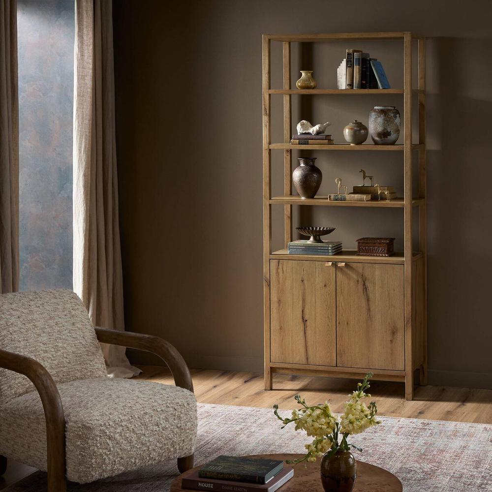 Bookcases & Etageres Tula Bookcase: Worn Oak - Worn Oak Veneer - Palermo Drift