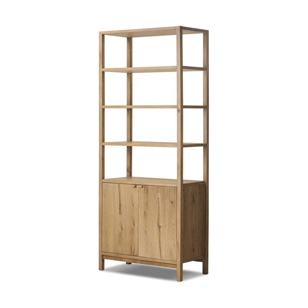 Bookcases & Etageres Tula Bookcase: Worn Oak - Worn Oak Veneer - Palermo Drift