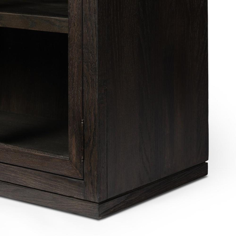 Hepburn Cabinet: Dark Anthracite Oak - Dark Anthracite Oak Veneer - Waxed Black