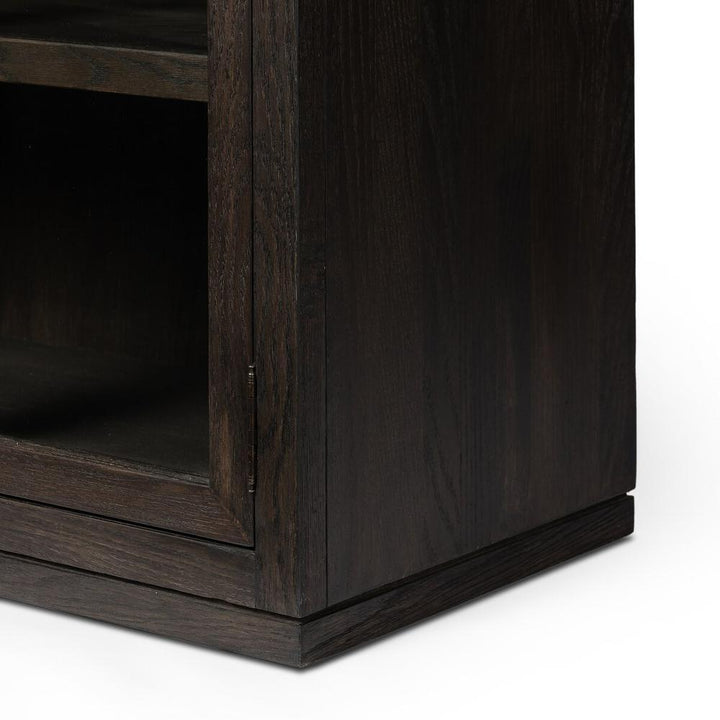 Hepburn Cabinet: Dark Anthracite Oak - Dark Anthracite Oak Veneer - Waxed Black