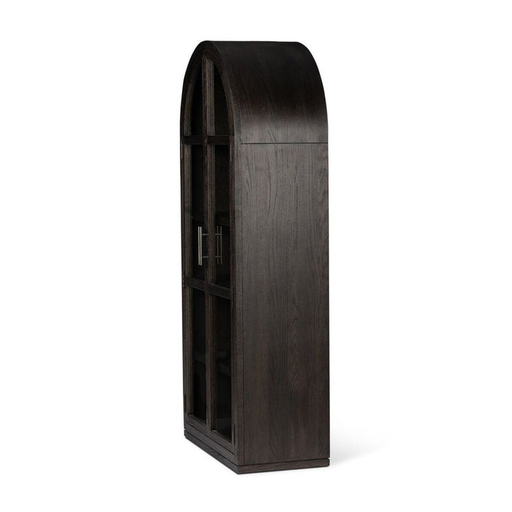 Hepburn Cabinet: Dark Anthracite Oak - Dark Anthracite Oak Veneer - Waxed Black