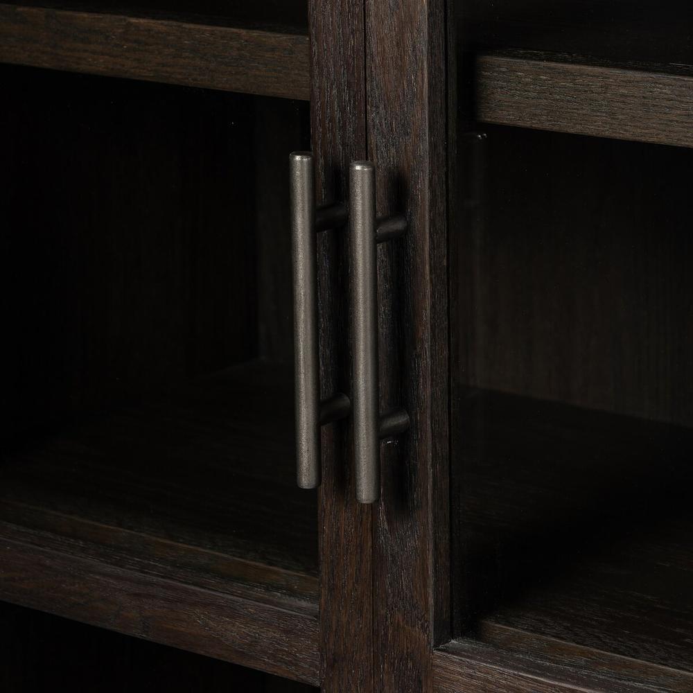 Hepburn Cabinet: Dark Anthracite Oak - Dark Anthracite Oak Veneer - Waxed Black