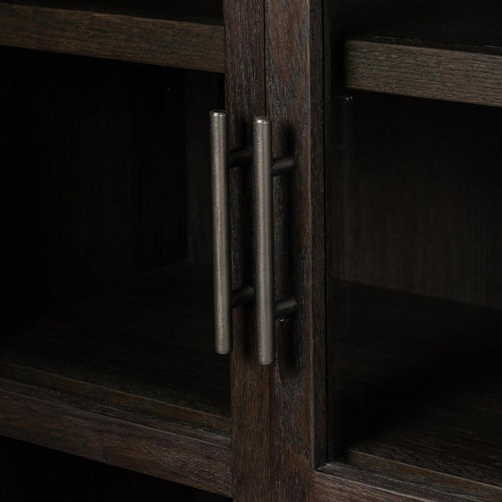 Hepburn Cabinet: Dark Anthracite Oak - Dark Anthracite Oak Veneer - Waxed Black