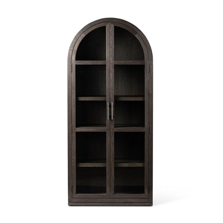 Cabinets & Curios Hepburn Cabinet: Dark Anthracite Oak - Dark Anthracite Oak Veneer - Waxed Black