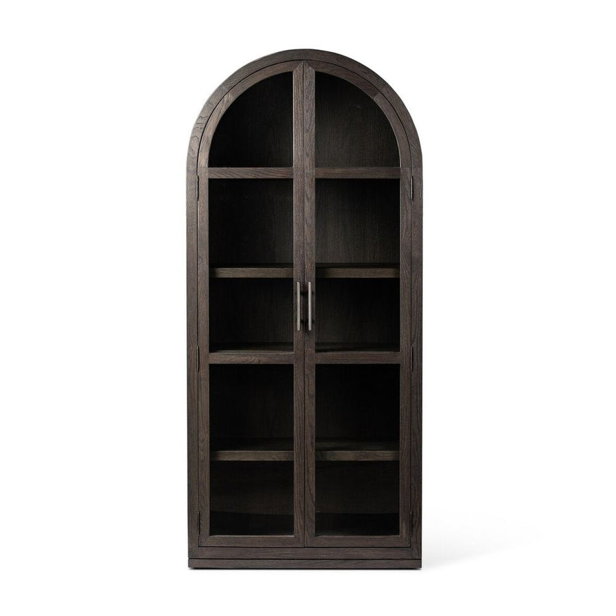 Cabinets & Curios Hepburn Cabinet: Dark Anthracite Oak - Dark Anthracite Oak Veneer - Waxed Black