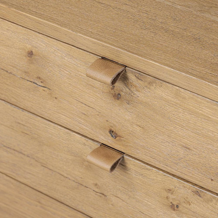 Tula Bookcase: Worn Oak - Worn Oak Veneer - Palermo Drift