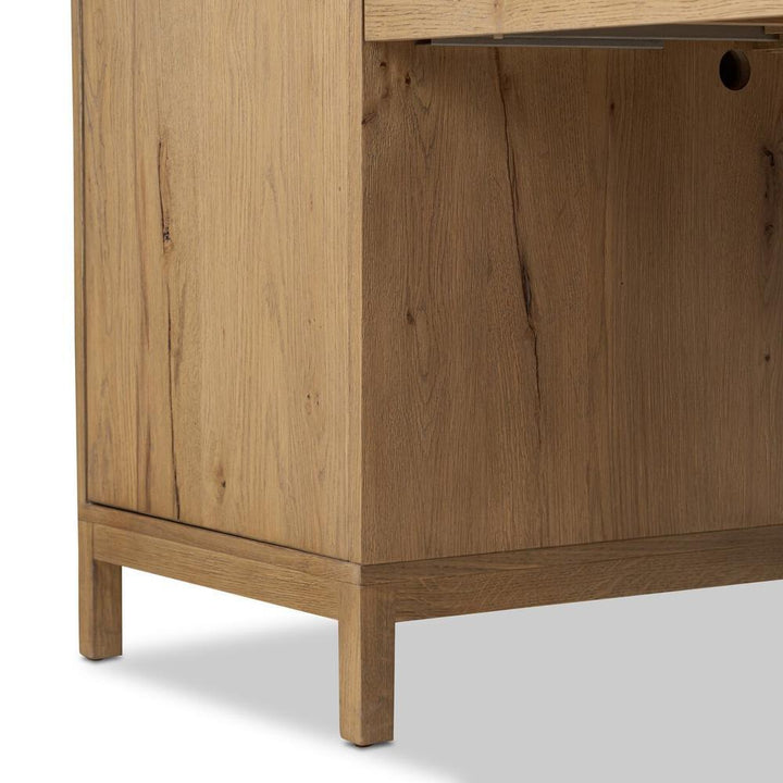 Tula Bookcase: Worn Oak - Worn Oak Veneer - Palermo Drift