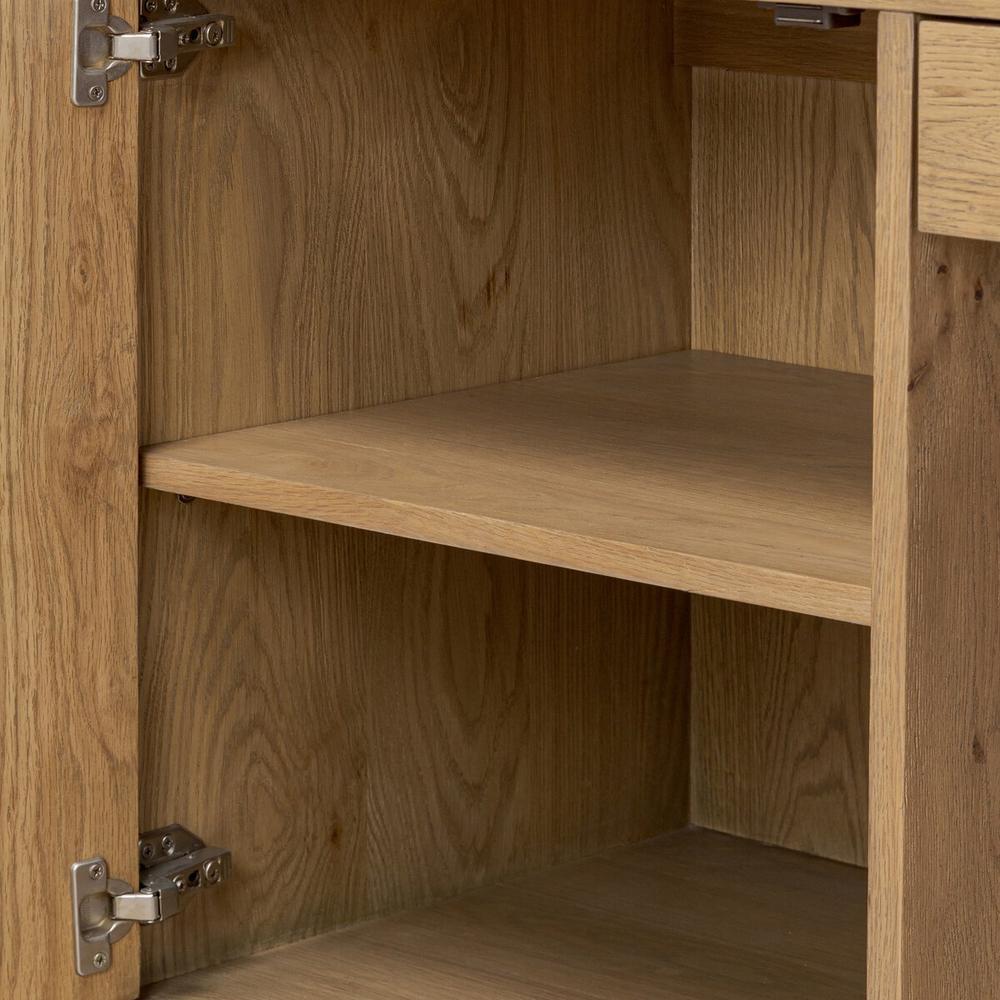 Tula Bookcase: Worn Oak - Worn Oak Veneer - Palermo Drift