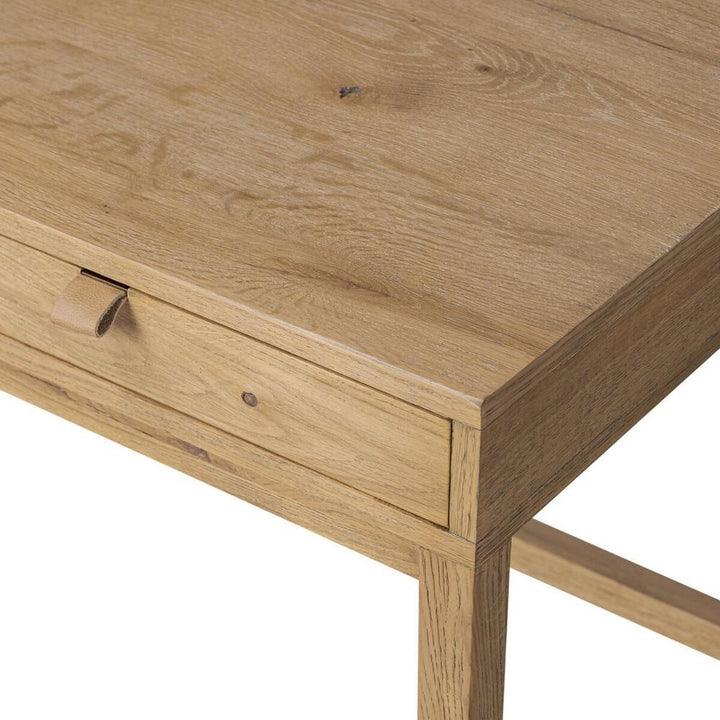 Tula Writing Desk: Worn Oak - Worn Oak Veneer - Palermo Drift