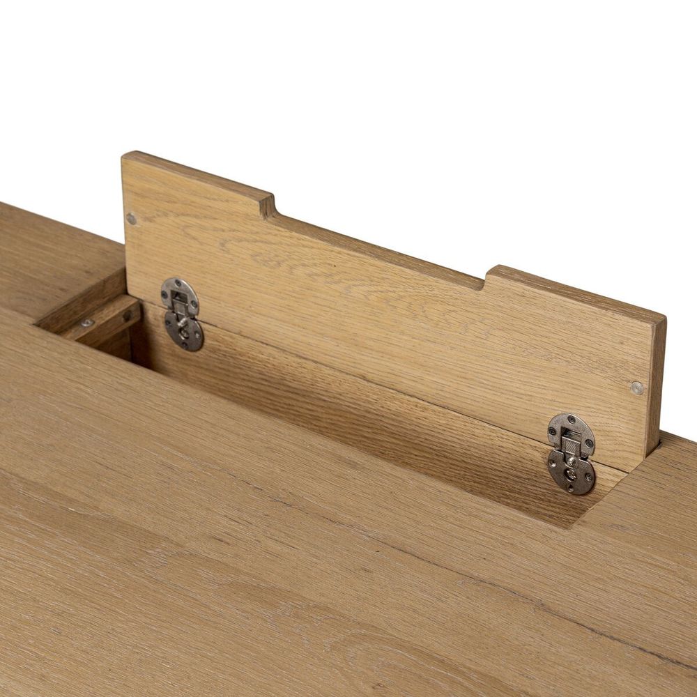 Tula Writing Desk: Worn Oak - Worn Oak Veneer - Palermo Drift