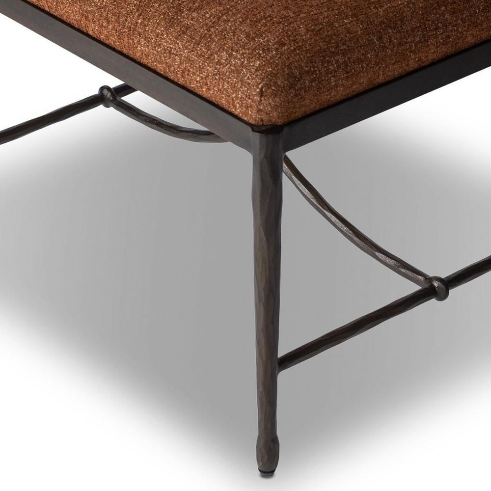 Stools & Ottomans Jade Accent Stool: Crypton Wayfarer Sienna - Textured Bronze - Hammered Bronze