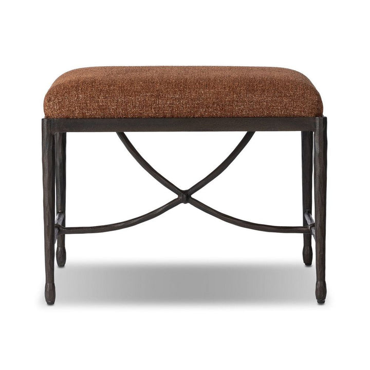 Stools & Ottomans Jade Accent Stool: Crypton Wayfarer Sienna - Textured Bronze - Hammered Bronze