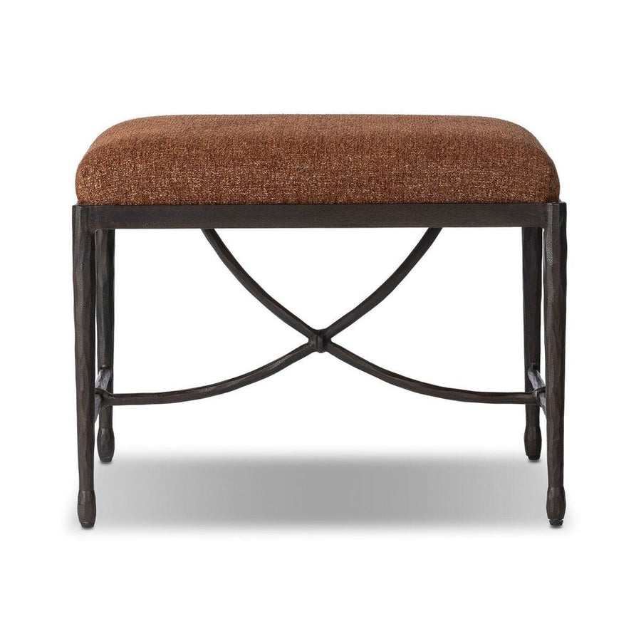 Stools & Ottomans Jade Accent Stool: Crypton Wayfarer Sienna - Textured Bronze - Hammered Bronze