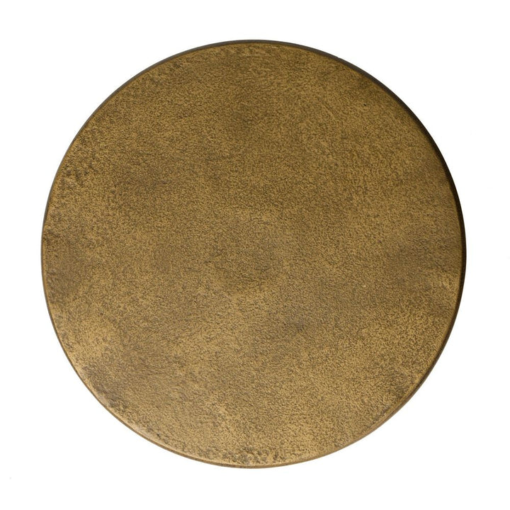 Vera End Table - Smooth Aged Aluminum