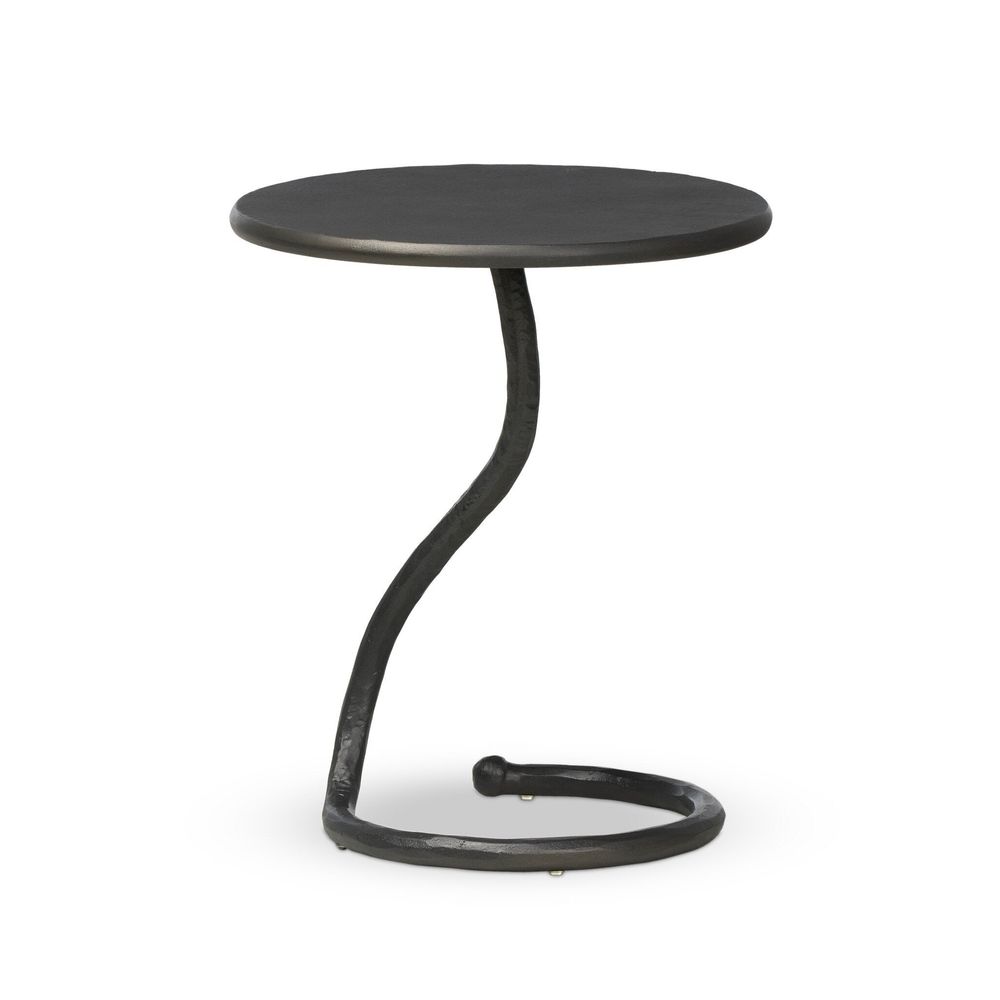 Side Tables Vera End Table - Gunmetal Aluminum