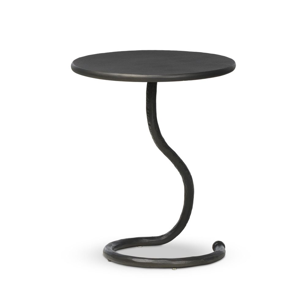 Side Tables Vera End Table - Gunmetal Aluminum