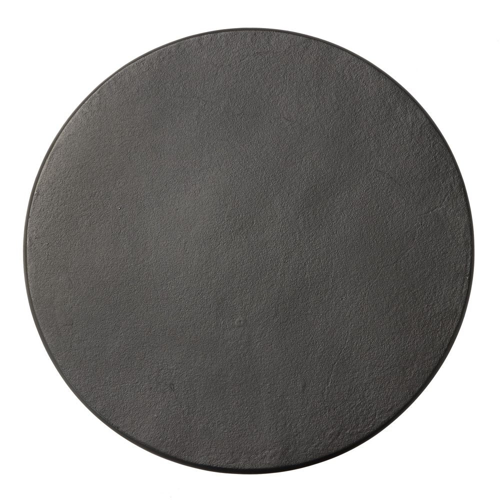Vera End Table - Gunmetal Aluminum