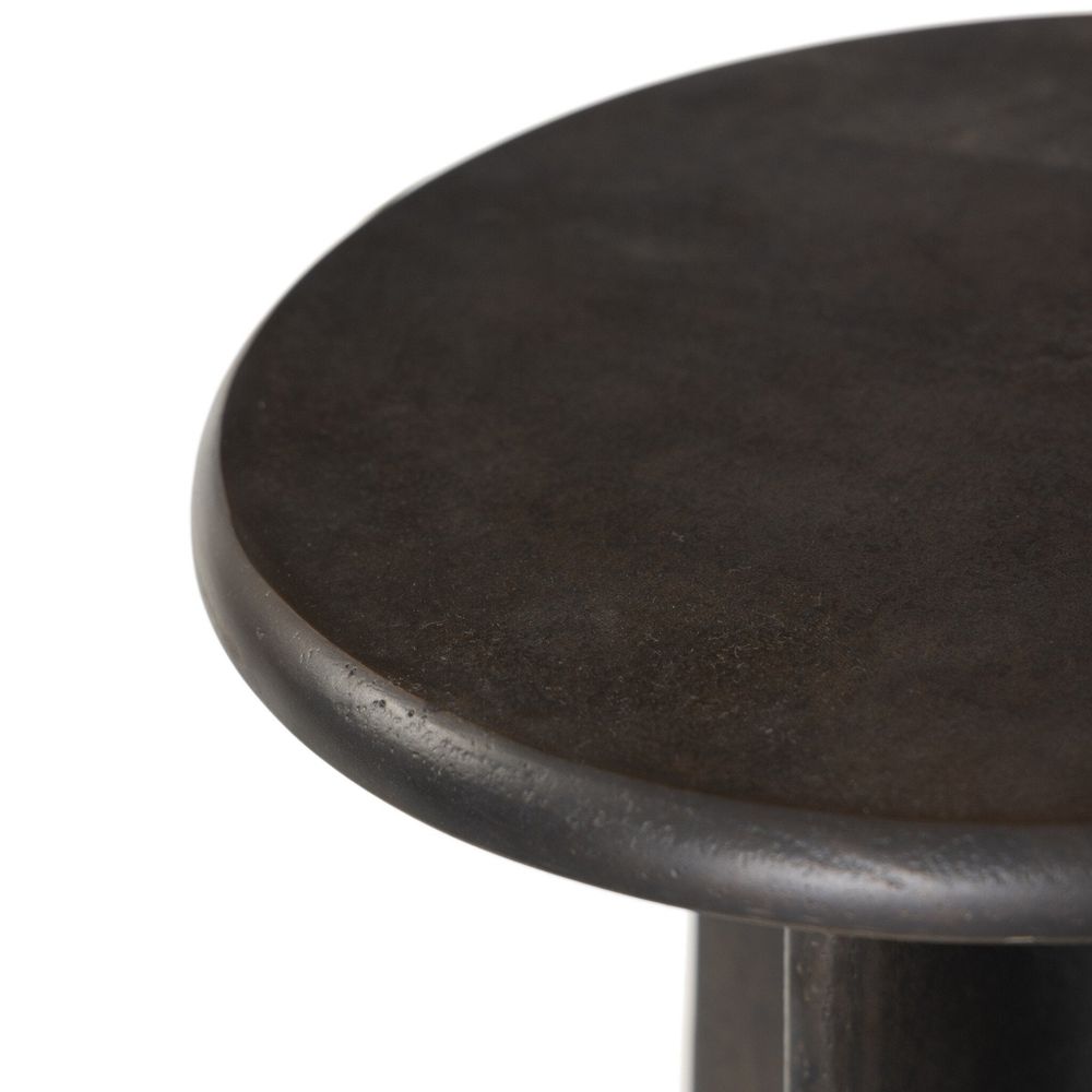 Remo End Table - Distressed Bronze