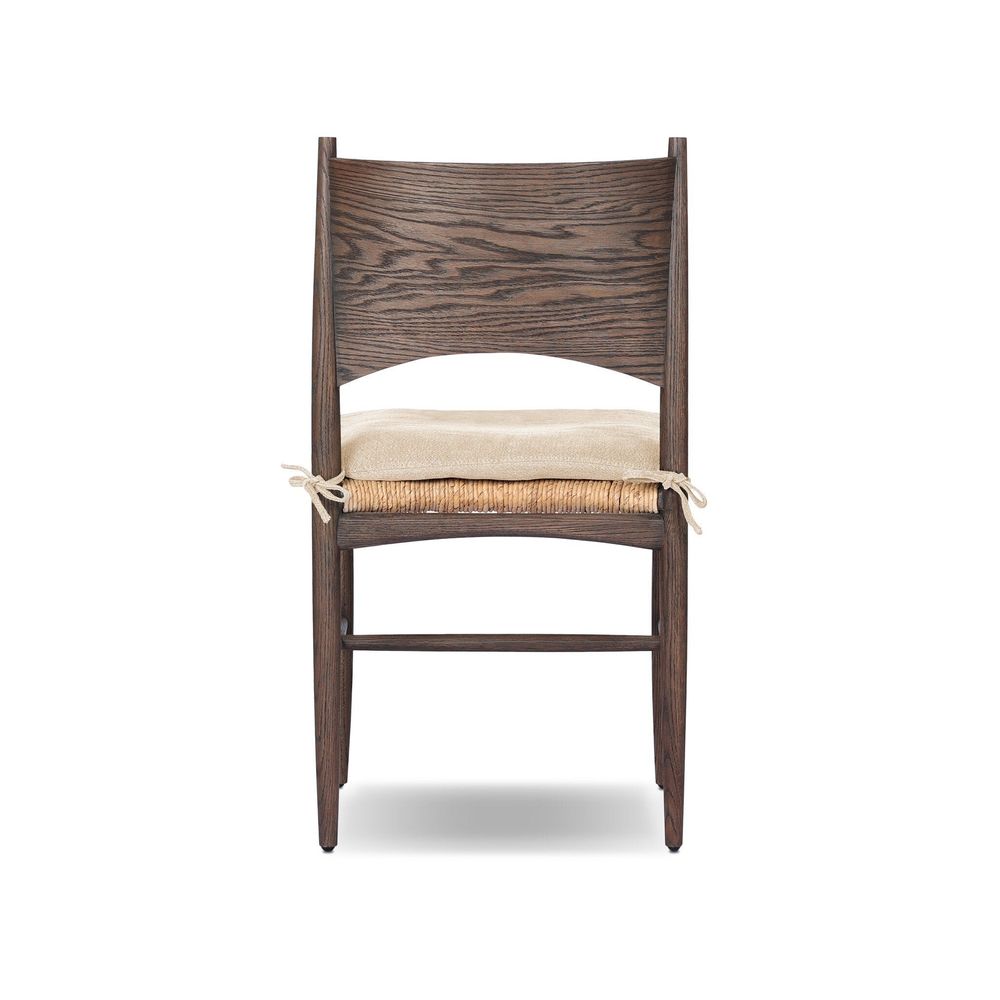 Jovan Dining Chair With Cushion - Savile Flax
