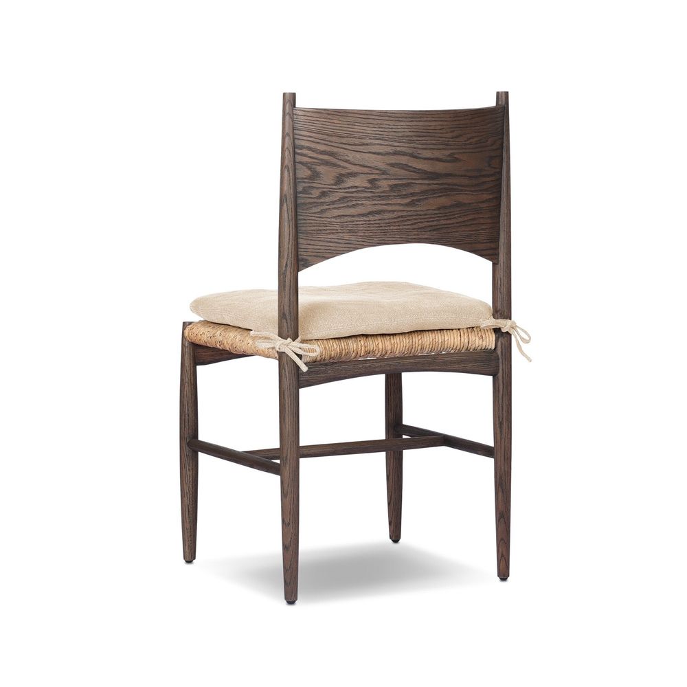 Jovan Dining Chair With Cushion - Savile Flax