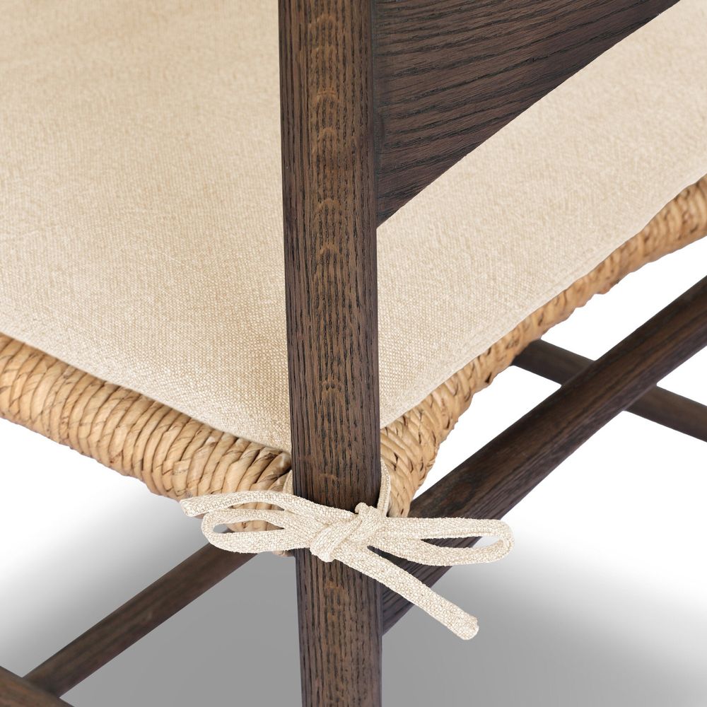 Jovan Dining Chair With Cushion - Savile Flax