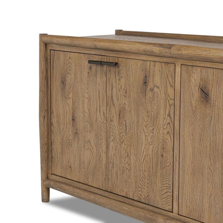 Glenview 4 Door Sideboard-Weathered Oak