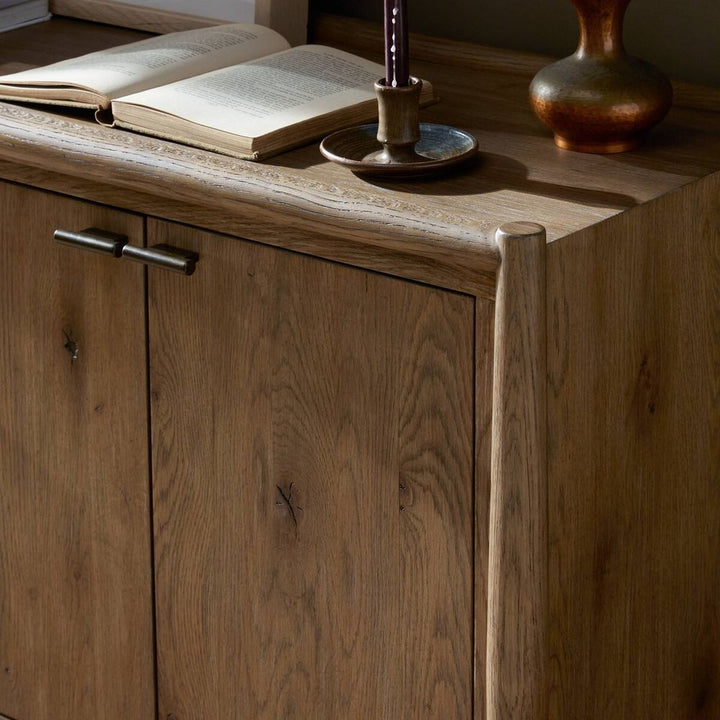 Glenview 4 Door Sideboard-Weathered Oak