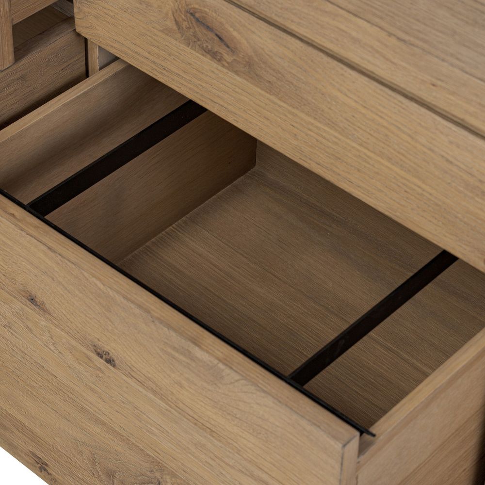 Noah Rotating Desk - Aged Smoked Oak Resawn