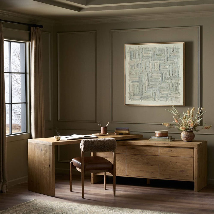 Desks Noah Rotating Desk - Aged Smoked Oak Resawn