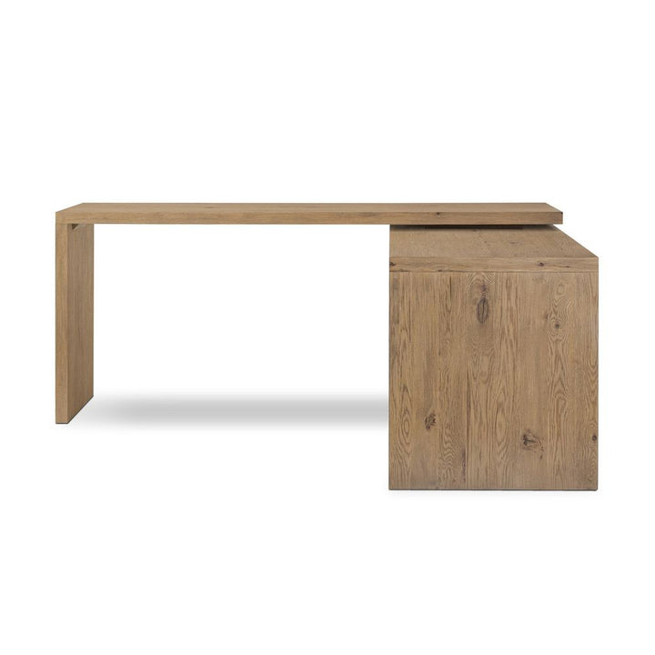 Desks Noah Rotating Desk - Aged Smoked Oak Resawn