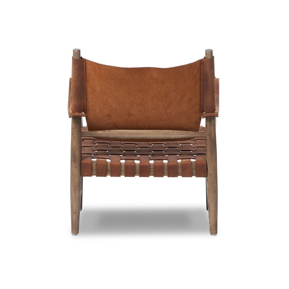 Ignacio Chair: Renault Cognac - Weathered Ash