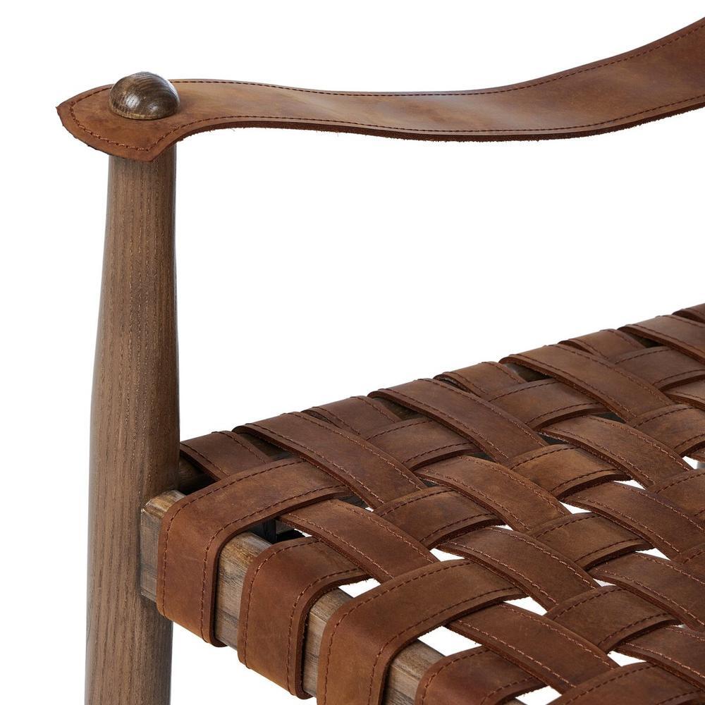 Ignacio Chair: Renault Cognac - Weathered Ash