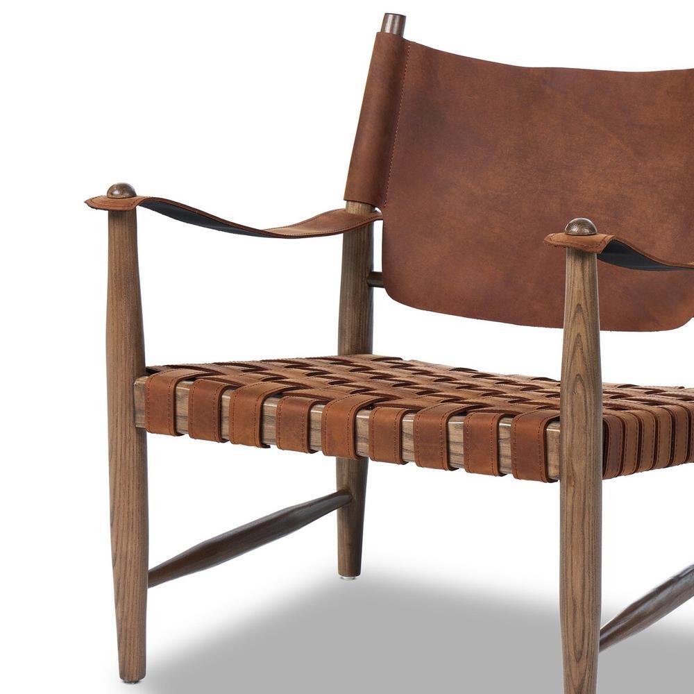 Ignacio Chair: Renault Cognac - Weathered Ash