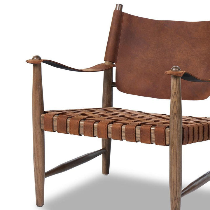 Ignacio Chair: Renault Cognac - Weathered Ash