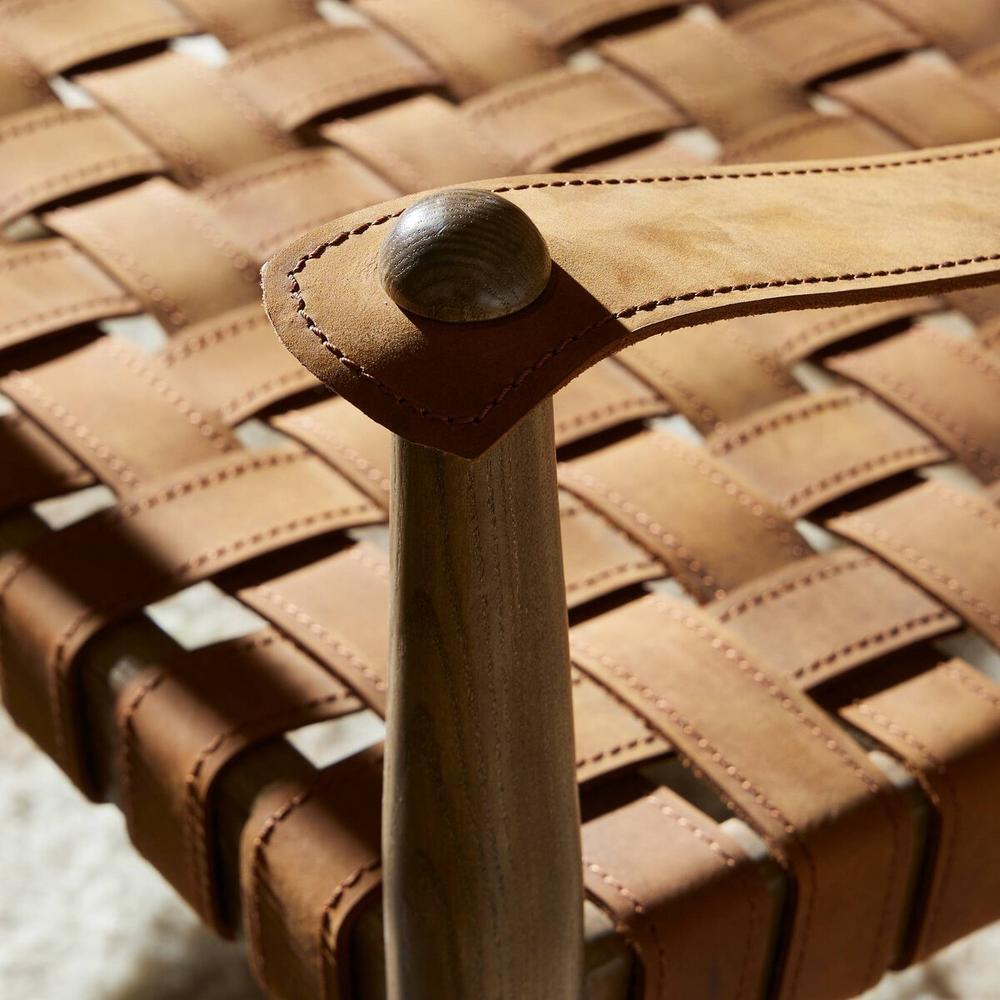 Ignacio Chair: Renault Cognac - Weathered Ash