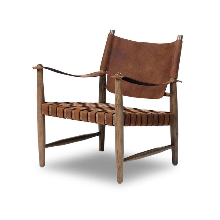 Lounge Chairs Ignacio Chair: Renault Cognac - Weathered Ash