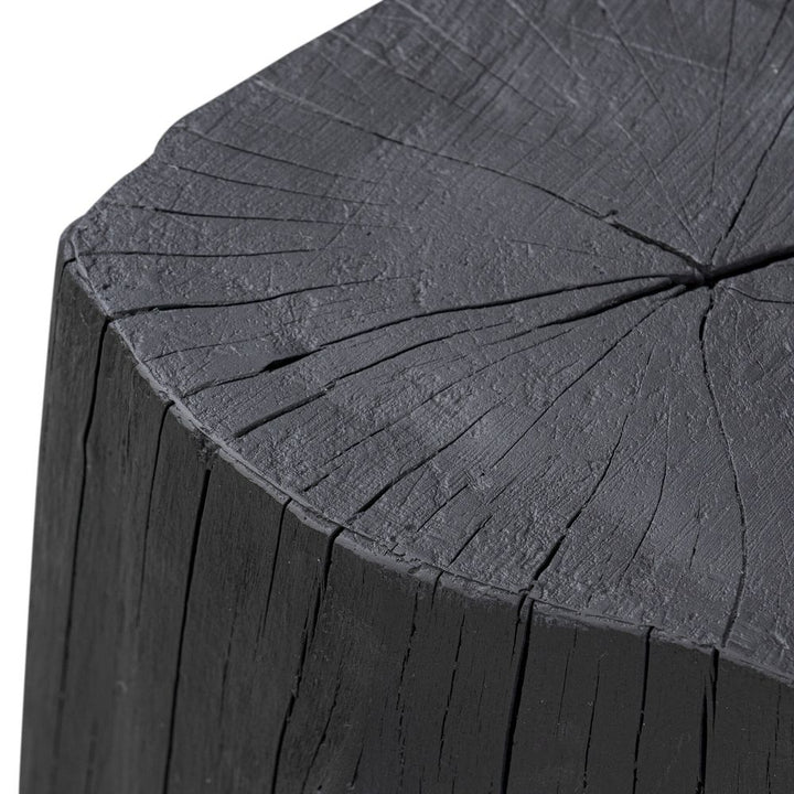 Amiko End Table - Black Resin