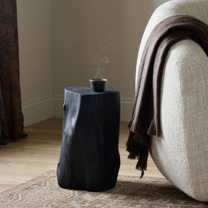 Side Tables Amiko End Table - Black Resin