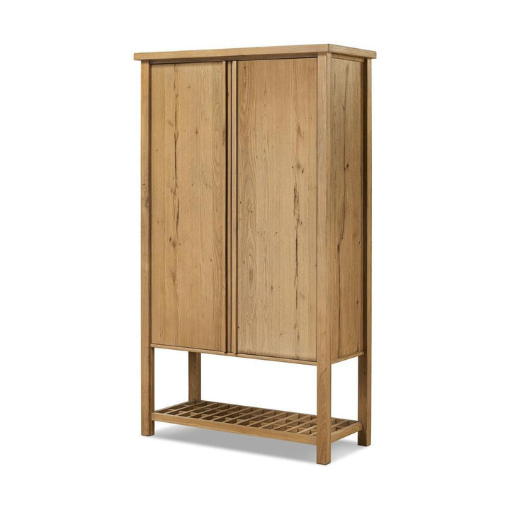 Cabinets & Curios Dalton Cabinet: Aged Natural Oak - Aged Natural Oak Veneer