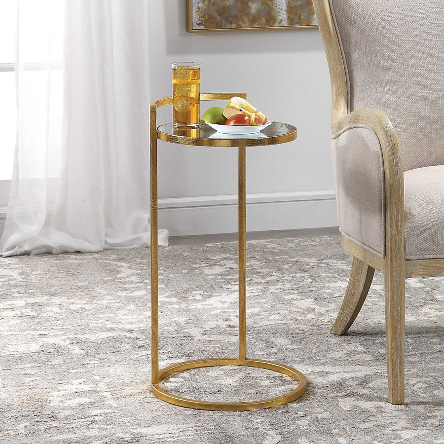 Uttermost Cailin Gold Accent Table-Uttermost-UTTM-24886-Side Tables-1-France and Son