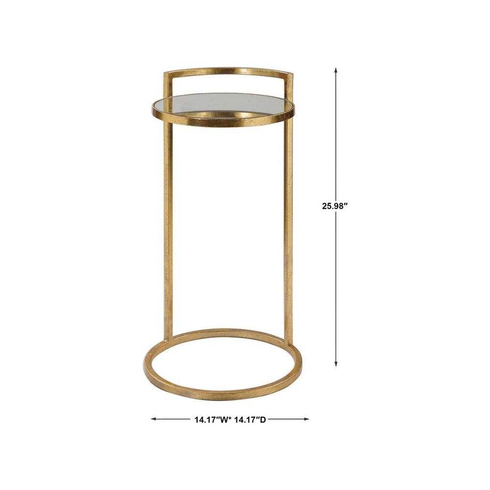 Uttermost Cailin Gold Accent Table-Uttermost-UTTM-24886-Side Tables-4-France and Son