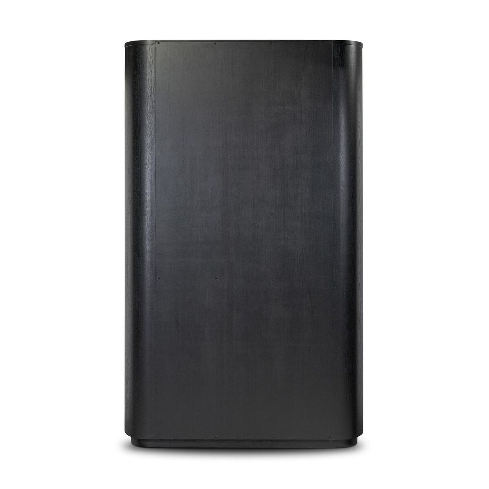 Pilar Cabinet: Charcoal Oak Veneer - Charcoal Oak - Dark Iron