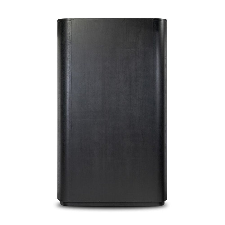 Pilar Cabinet: Charcoal Oak Veneer - Charcoal Oak - Dark Iron